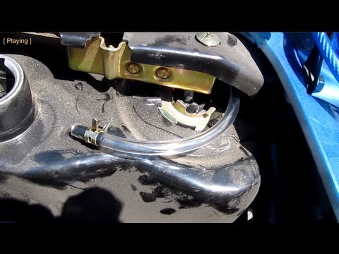 how to drain scooter gas tank