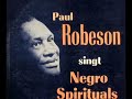 here is a famous song performed live in moscow in 1949 by the legendary paul robeson.
paul robeson (1898 -- 1976) was an american actor, athlete, singer, writer, civil rights activist, and a great humanist. son of a slave, paul graduated with honors from his high school in somerville, new jersey, where he excelled academically, and participated in singing, acting, and athletics. robeson later studied law at columbia and african history and languages at the school of oriental and african studies of london. robeson found fame as an actor and singer with his fine bass-baritone voice. he is one of the few true basses in american music, his beautiful and powerful voice descending as low as a c below the bass clef. in addition to his stage performances, his renditions of old negro spirituals were acclaimed. robeson also became interested in the folk music of the world. he came to be conversant with 20 languages, fluent or near fluent in 12. his standard reportoire after the 1920's included songs in many languages (e.g., chinese, russian, yiddish, german, etc.). between 1925 and 1942 robeson appeared in eleven films, in the uk and the usa (