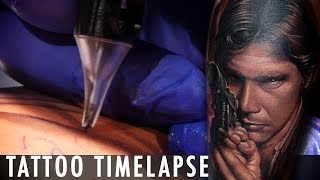 Star Wars Han Solo -Tattoo Time Lapse - Dave Paulo