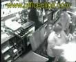 Woman falls into a hole