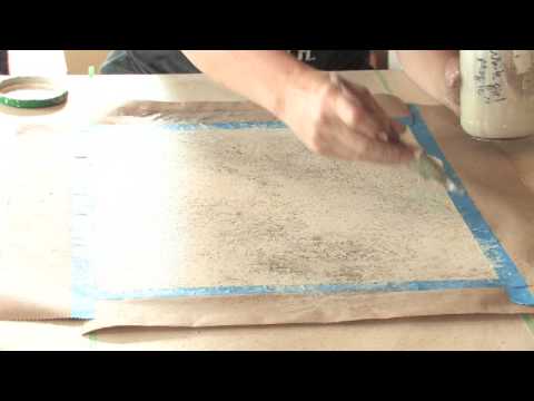 Decorative painting techniques: how to paint faux granite - YouTube