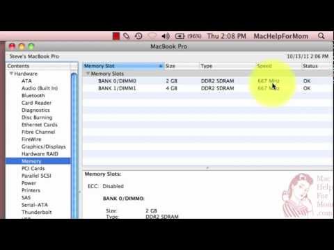 how to check memory on mac