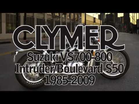 Clymer Manuals Suzuki VS700 VS750 VS800 Intruder Boulevard S50 Manual intruderalert.com Video