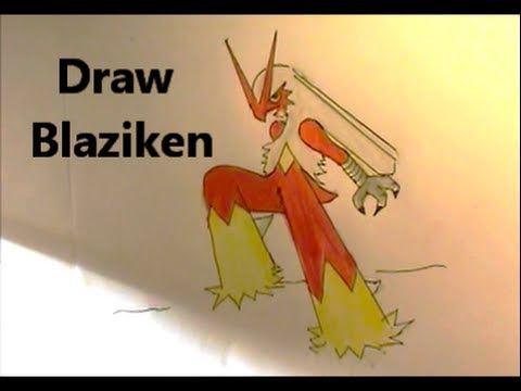 how to draw blaziken