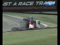 Crash in british truck racing at Doninghton Park