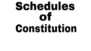 Schedules of Constitution-SSC, Railway, Bank