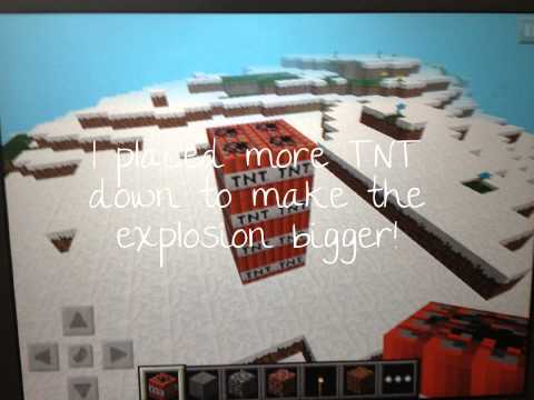 how to blow up tnt in minecraft pocket edition