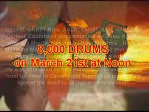 8,000 Drums March 21 '08 12:00 pm Mountain Time 2:00 pm EST