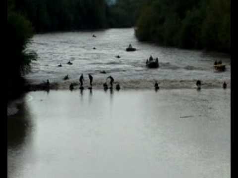 Bore Tide on river Severn UK