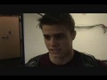 Minnesota's Mike Thorn talks after winning a Big Ten title