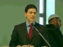 Foreign Secretary, David Miliband visits Mosque Foreign Secretary, David Miliband visits Mosque