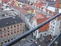 high atop alter peter, overlooking marien platz in munich.  you can also see the world's largest cookoo clock! it was fricken cold up there!!!