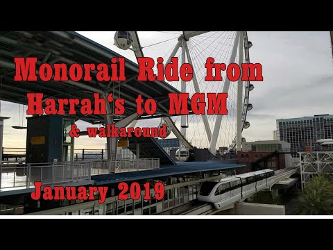 Monorail Ride From Harrahs to MGM