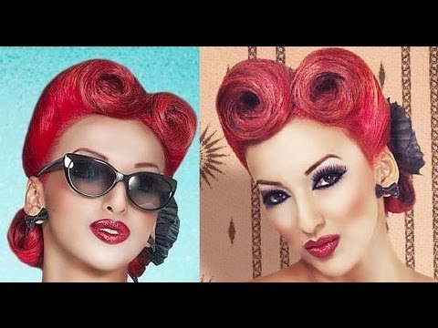 modern pin up - https://www.facebook.com/pinupdollashleymarierosas http://instagram.com/pinupdollashleymarie/ Hey everyone! So here is a new tutorial VICTORY ROLLS! I finall...