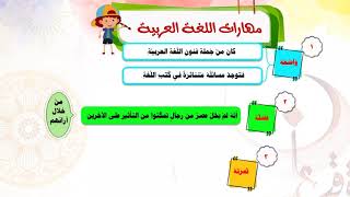 الوحدة الثانية - الدرس الأول