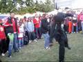 Young Super Starz behind the scenes of the Bird walk video