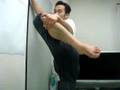 how to stretch for high kick!  by ex-kickboxing world champ