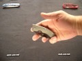 SC65FGPBK Lum Chinese, Foliage Green Almite Handle, Black Blade, Plain