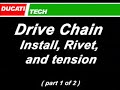ducatitech com howto new chain installation  part 1 