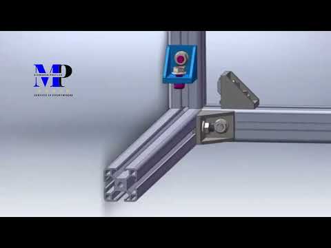 Cách lap ghep ke ngã ba nhôm định hình Aluminium. #nhomdinhhinh #nhomcongnghiep #phukiennhomdinhhinh #nhombangtai