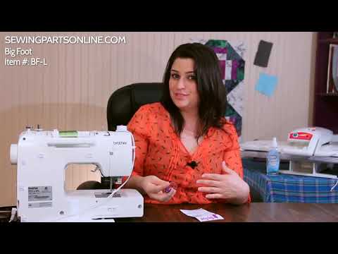 how to fit embroidery foot