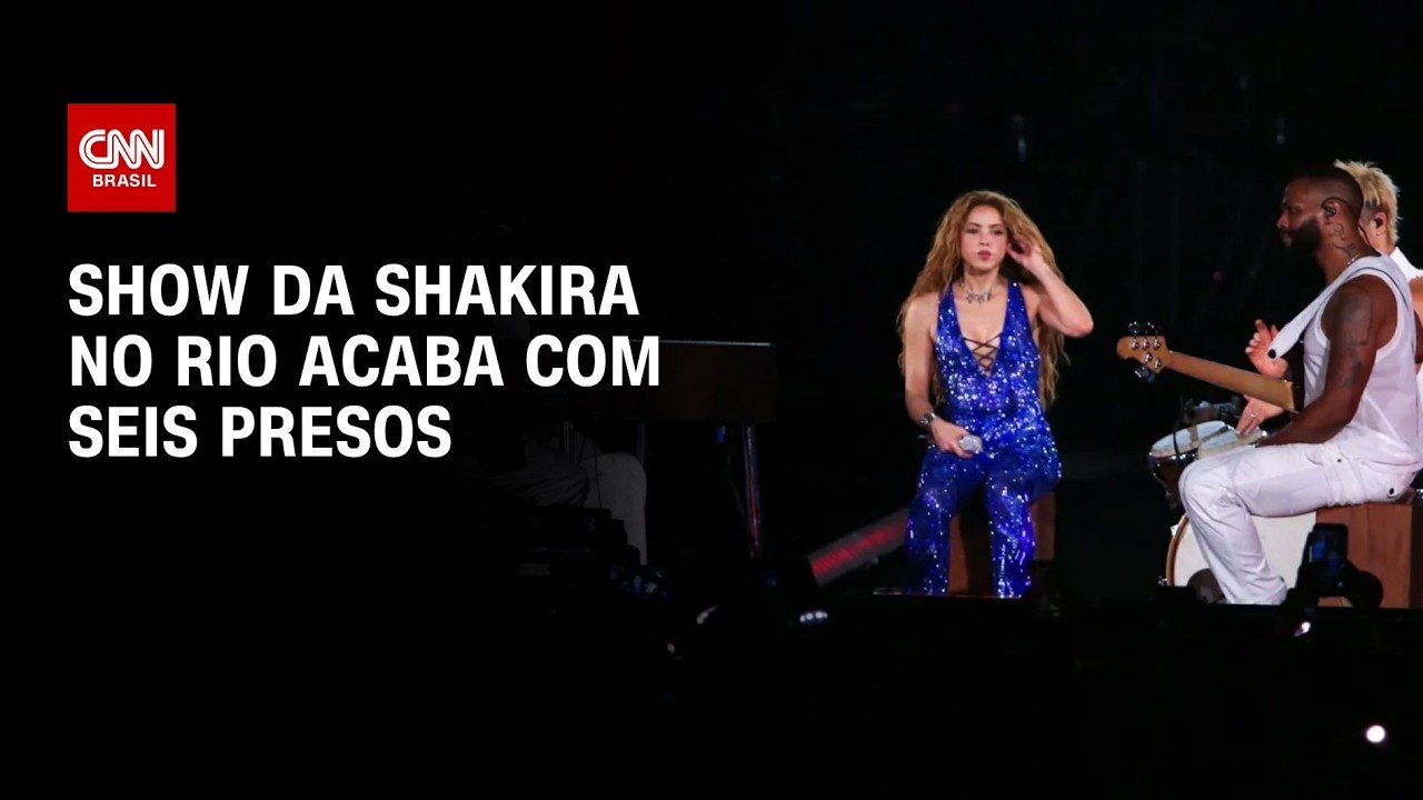 Show da Shakira acaba com seis presos e dois adolescentes apreendidos no RJ | CNN PRIME TIME
