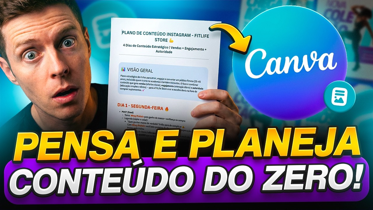 O Canva Agora PENSA e PLANEJA Por Você e Cria Conteúdo do ZERO!