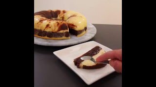 Brownie y flan al mismo tiempo