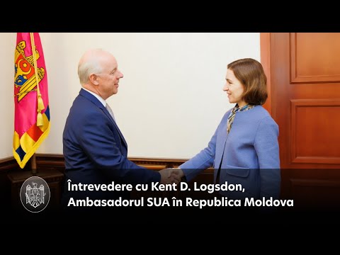 Cooperarea moldo-americană, discutată de Președinta Maia Sandu și Ambasadorul SUA, Kent Logsdon