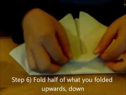 how to easy napkin folds