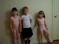 Silas, Allie, and GG on their dance lessons.