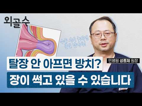 탈장 안아프면 방치해도 된다? 장이 썩고 있을 수 있습니다..