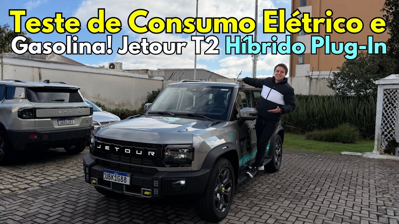 Teste de Consumo Elétrico + Gasolina de Jetour at2 Híbrido Plug-In! Quantos km/l? (4x2)