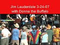 3-24-07 suwannee springfest. debut?... a new lauderdale/hunter song, jawbone, with donna the buffalo backing lauderdale. (rand's dv video, w/ rode mic. into camera)