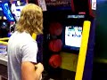 me playing the fist of the north star (hokuto no ken in japanese) punch mania (aka fighting mania) arcade game. this is the english version so they just dubbed over it with random voices and did a horrible job. the game's still good though. i strongly prefer the original japanese version, but they do both have the same game play. the japanese version just lacks the painful to listen to, horrible yet sometimes comical, quickly and carelessly slapped together voice dubbing.