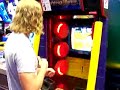 me playing the fist of the north star (hokuto no ken in japanese) punch mania (aka fighting mania) arcade game. this is the english version so they just dubbed over it with random voices and did a horrible job. the game's still good though. i strongly prefer the original japanese version, but they do both have the same game play. the japanese version just lacks the painful to listen to, horrible yet sometimes comical, quickly and carelessly slapped together voice dubbing.