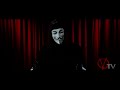 i think the speech and the background music go very well together, with major chords being played when words with positive meanings are being told, and minor chords for the negative ones.

below is the speech delivered by v:

