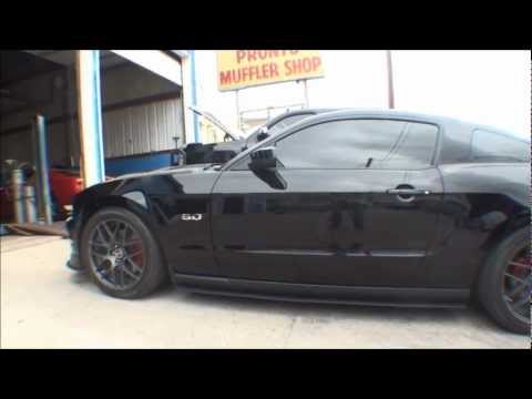 5.0 - A friend's 2012 Mustang GT with BBK long tube headers, Magnaflow 3 inch off road x-pipe, resonator deletes and SLP loudmouth muffler deletes. There is no res...