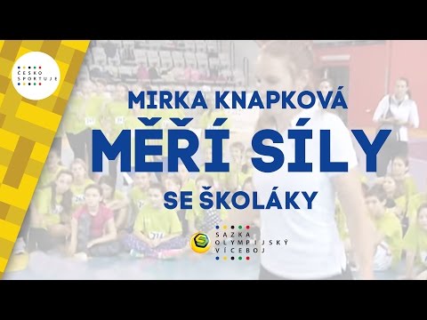Mirka Topinková Knapková poměřila síly se školáky v pětiboji