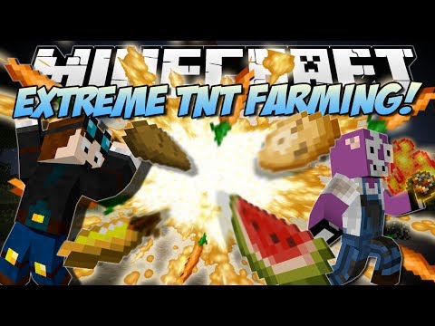 Minecraft | EXTREME TNT FARMING MOD! (Explosive Carrots, Potatoes & More!) | Mod Showcase