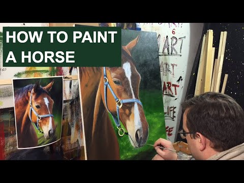 how to paint a horse