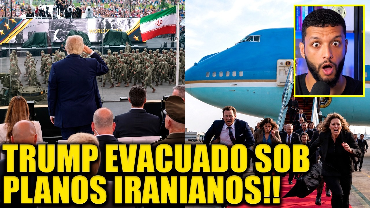 Trump EVACUA ÀS PRESSAS após complô contra seu AIR FORCE ONE