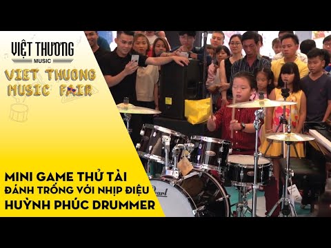 Mini game thử tài đánh trống với nhịp điệu tại VTMF 2019