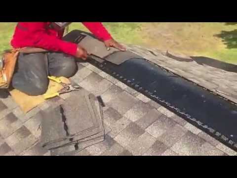 how to install a ridge vent on a new roof