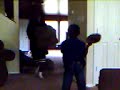 BRINGING HOUSE SHOE TO PILLOW FIGHT