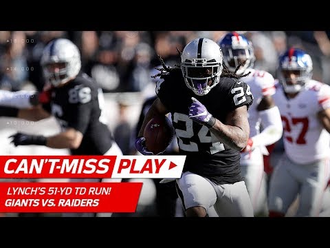 Video: Marshawn Lynch Breaks Off 51-Yd Run, Longest Since 2014! | Can't-Miss Play | NFL Wk 13 Highlights