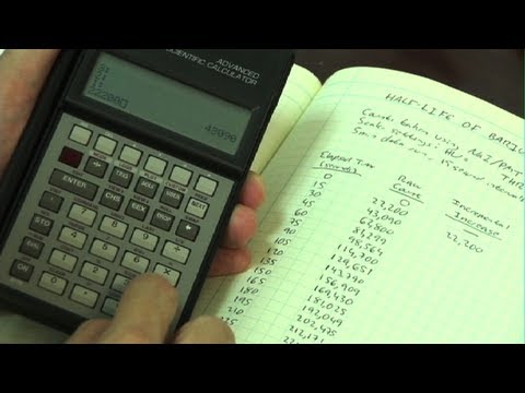 how to calculate half life
