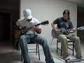 Me (ESP Truckster) and a friend (Gibson Les Paul) doing a 