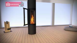 Центральный камин Slimfocus sur pied Центральный камин Slimfocus sur pied