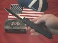 Microtech Makora II OTF Special Edition Blue Hardware Black Tactical Double Action Out of the Front
